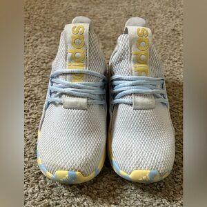 Adidas toddler 10k Shoes - Light Blue and Yellow